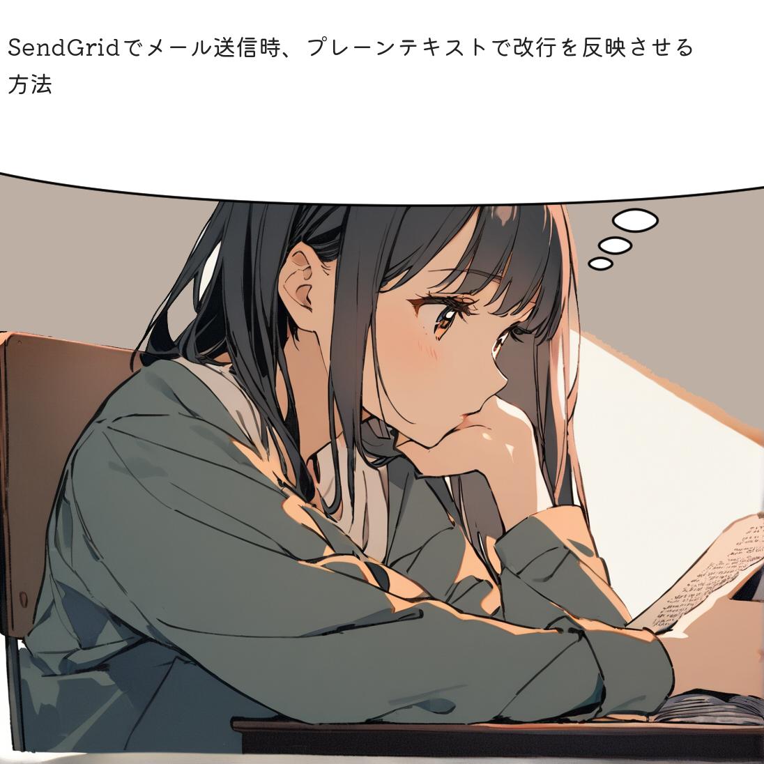 SendGridでメール送信時、プレーンテキストで改行を反映させる方法